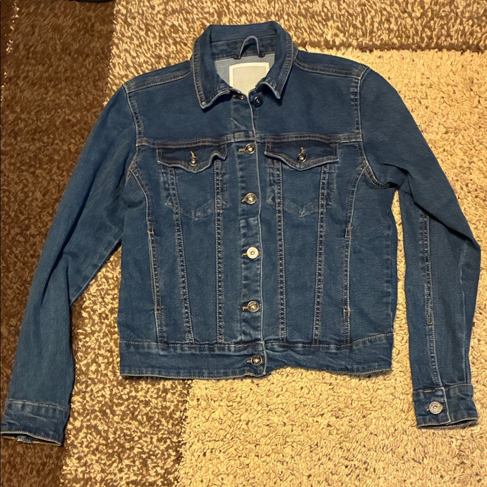 Bench Blue Denim Metal Button Jacket with Pockets